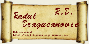Radul Dragucanović vizit kartica